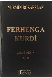 Deng Yayınları Ferhenga Kurdî - Kurdi A-d Kürtçe Sözlük Mehmet Emin Bozarslan Büyük Boy