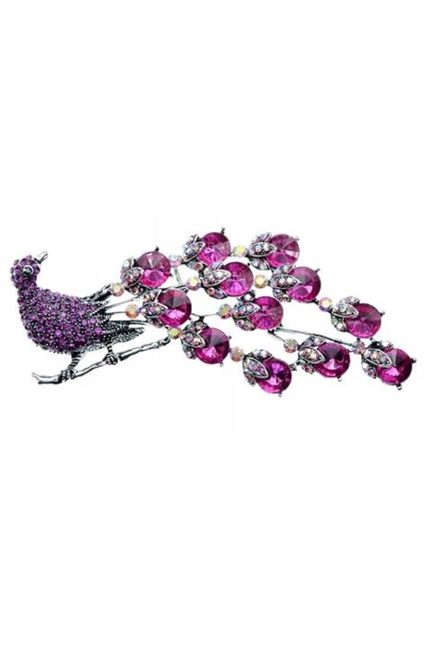 Esra Pamir Tavus Kuşlu Broş