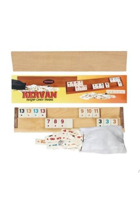SihirliEkran Kervan Ağaç Okey  Takımı