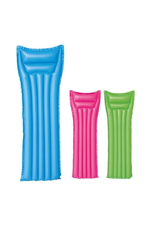 BESTWAY Renkli Düz Deniz Yatağı 183 Cm 44007 - Mavi-yeşil-pembe