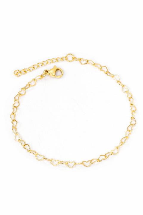 Dora Accessories Kalp Zincir Altın Renk Hal Hal