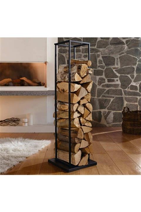 Satanmağaza Metal Şömine Odunluk Dekoratif Odunluk Sm1010