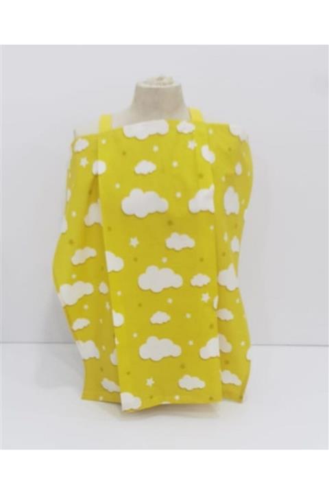 mordesign Bebek Emzirme Örtüsü / Önlüğü, Bulut Serisi, Sarı