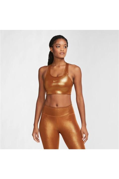Nike Kadın Kahverengi W Nk Swoosh Icnclsh Shmr Bra Ct3791-750