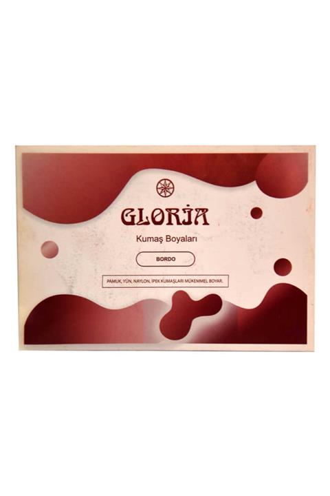 Gloria Kumaş Boyası Bordo 10 Gr Paket