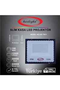 HESLIGHT Hs.755/1 150w Smd Led Projektör Slim Kasa 6500k Beyaz Işık