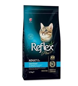 Reflex Plus Somonlu Kısırlaştırılmış Kedi Maması 1,5 Kg 3'lü Set