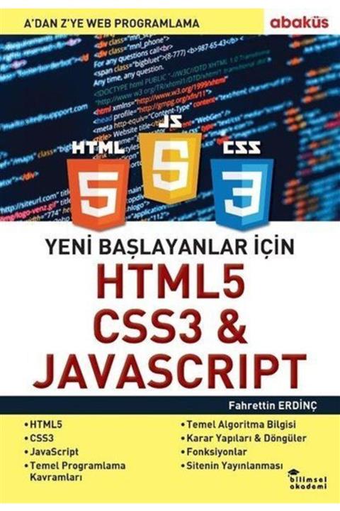 Abaküs Yayınları Yeni Başlayanlar Için Html5, Css3 Ve Javascript - A Dan Z Ye Web Programlama