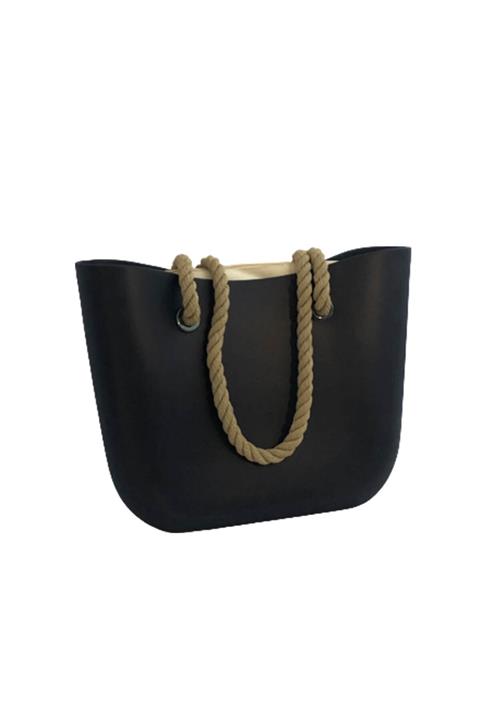 Haşema Koyu Lacivert Eva Plaj Çantası