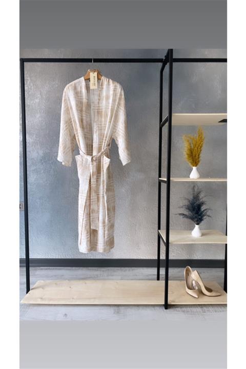 BEFOURY Ekose Kimono-sabahlık