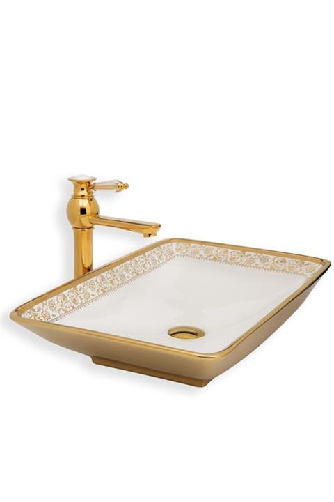 LENA E-8121 Tezgah Üstü Porselen Lavabo