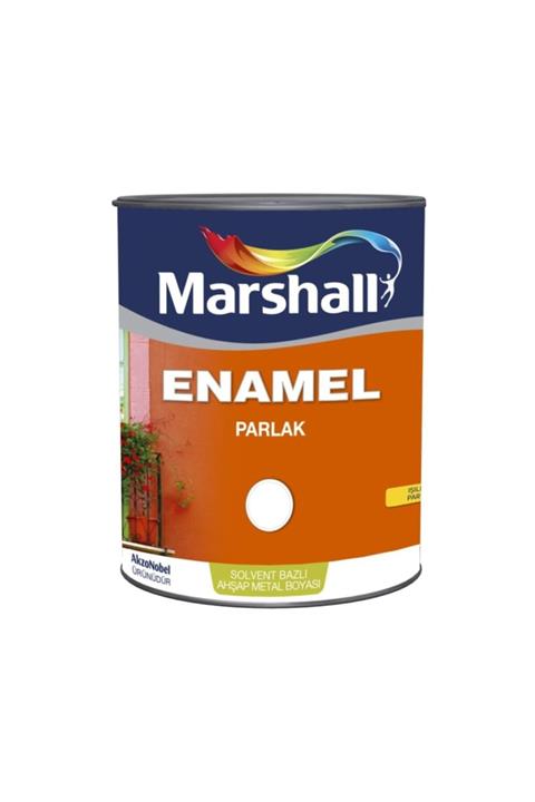 Marshall Enamel Parlak Sentetik Yağlı Boya 0,75 Lt Siyah