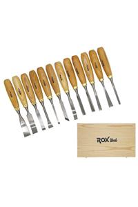 Rox Wood 12 Parça Iskarpela Seti (ahşap Kutulu) 15399097