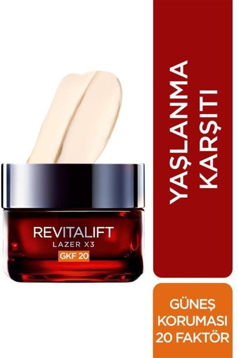 L'Oreal Paris Revitalift Laser X3 Gkf20 Yaşlanma Karşıtı Bakım Kremi 50 Ml