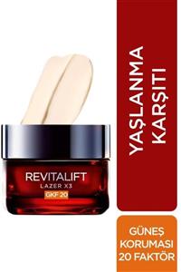 L'Oreal Paris Revitalift Laser X3 Gkf20 Yaşlanma Karşıtı Bakım Kremi 50 Ml