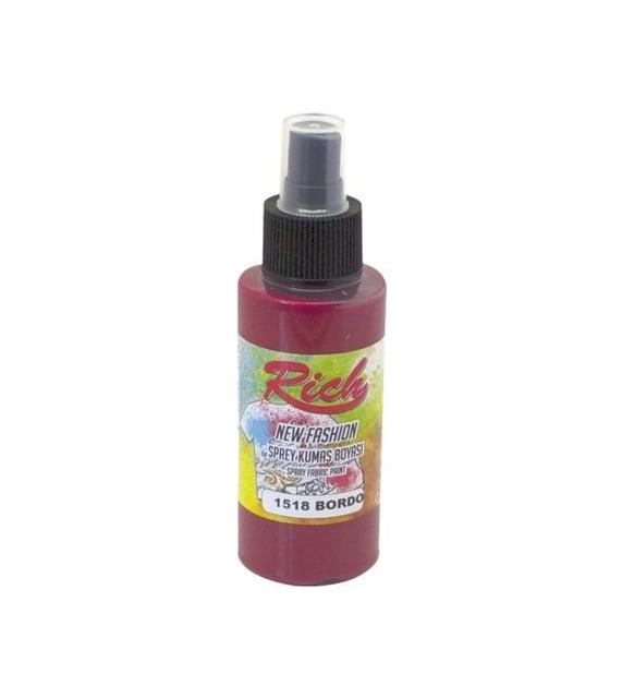 Rich New Fashion Sprey Kumaş Boyası 100 cc. 1518 BORDO