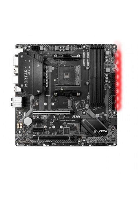MSI B450m-mortar-max Ddr4 M2 Pcıe Nvme Hdmı Dp Pcıe 16x V3.0 Am4 Matx