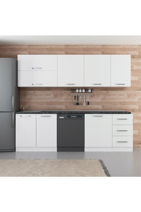 Minar 255 cm Mutfak Dolabı Beyaz 255-b10