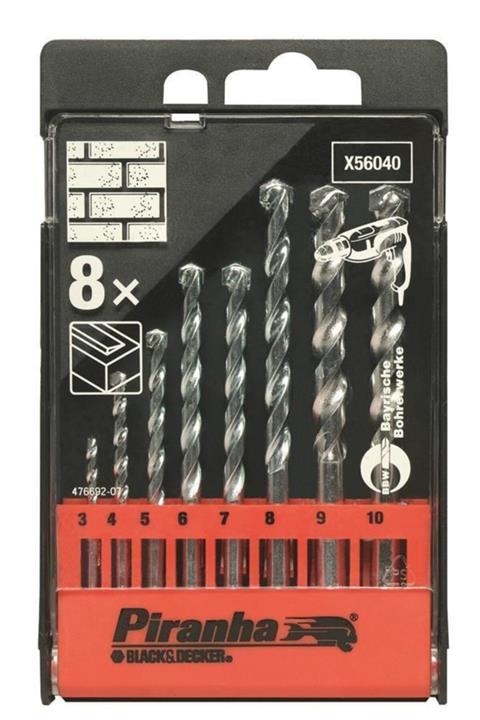 Black&Decker X56040 8 Parça Beton Matkap Ucu Seti