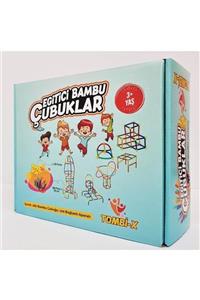 TOMBİX Bambu Çubukları Zeka Hayal Ve Gücü Eğitici 300 Parça