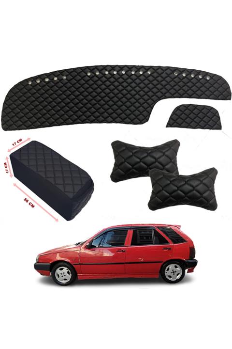 Point Fiat Tipo Kolçak + Boyunluk + Göğüs Halısı Siyah