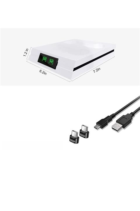 Teknoloji Gelsin Playstation 5 Kol Şarj Edici Çift Kol Led Göstergeli Dualshock Gamepad Charging Dock