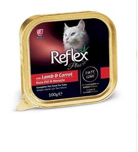 Reflex Plus Kuzu Etli Havuçlu Kedi Konservesi 100 gr