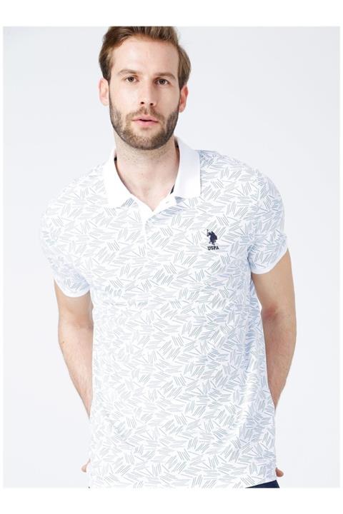 U.S. Polo Assn. Erkek Beyaz Polo Yaka T-Shirt