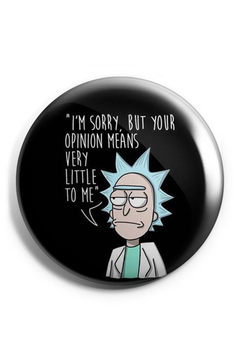 Hasbihal Rıck And Morty V3 Iğneli Çanta Rozeti