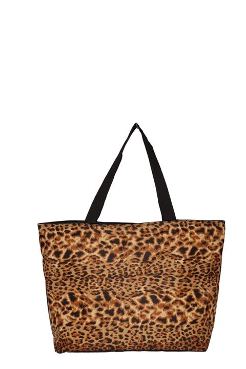 ZİGGA Kadın Leopar Büyük Boy Plaj Çantası 05082