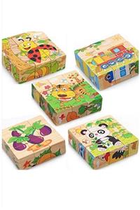 SAMTOYS Ahşap Küp Puzzle