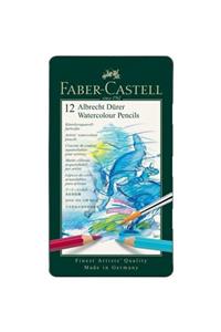 Faber Castell Watercolour Pencils Kuru Sulu Boya Kalemi 12 Renk