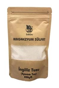 Bakbu Ingiliz Tuzu Magnezyum Sülfat (epsom Tuz) 200 Gr. Ingiliztuzu