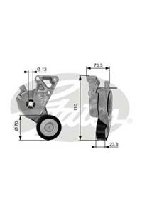 GATES Golf 5 2004 - 2009 1.6 Bse Şarz Gergisi Komple Marka