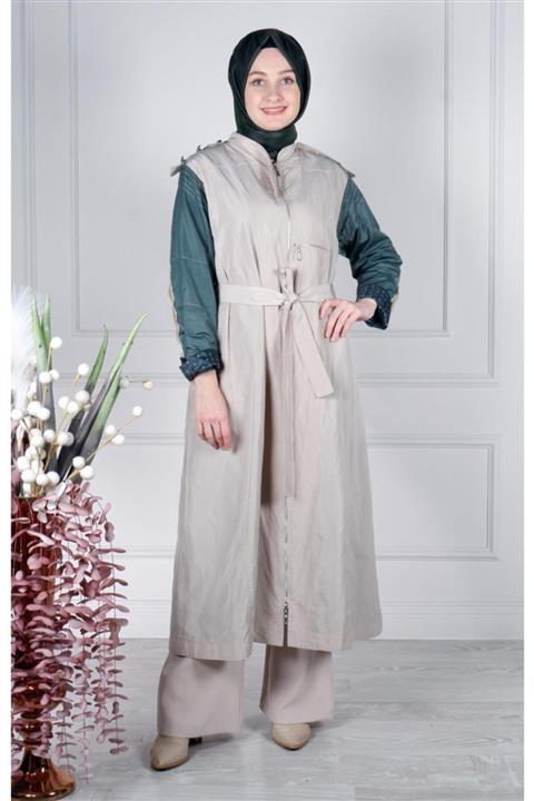 MissWhence Kadın Gri Pardesü 30522