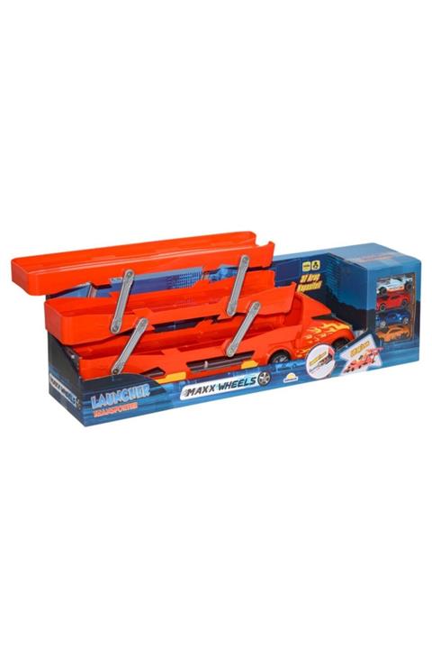Sunman Maxx Wheels Araba Fırlatıcılı 3 Katlı Transporter Tır 45 cm