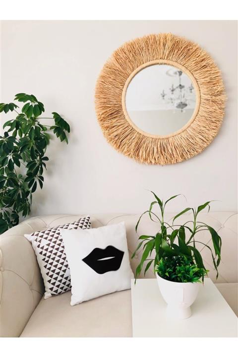 Hasirdukkanii Dev Rafya Ayna / Ayna Seti / Antre Hol Koridor Duvar Salon Mutfak Banyo Ofis Makyaj Aynası /