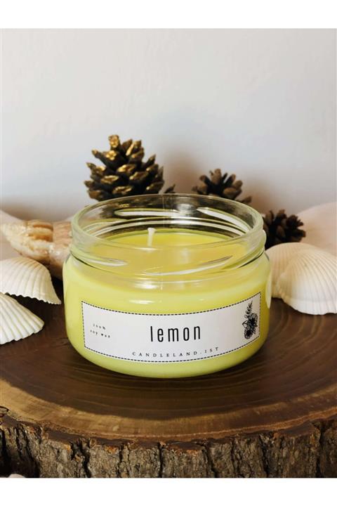 CandleLand.ist Limon Esanslı Aromaterapi Mum