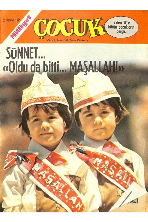 Gökçe Koleksiyon Milliyet Çocuk Dergisi 25 Haziran 1975 Sayı:142 / Kaptan Erik, Örümcek Adam, Zehir Hafiye