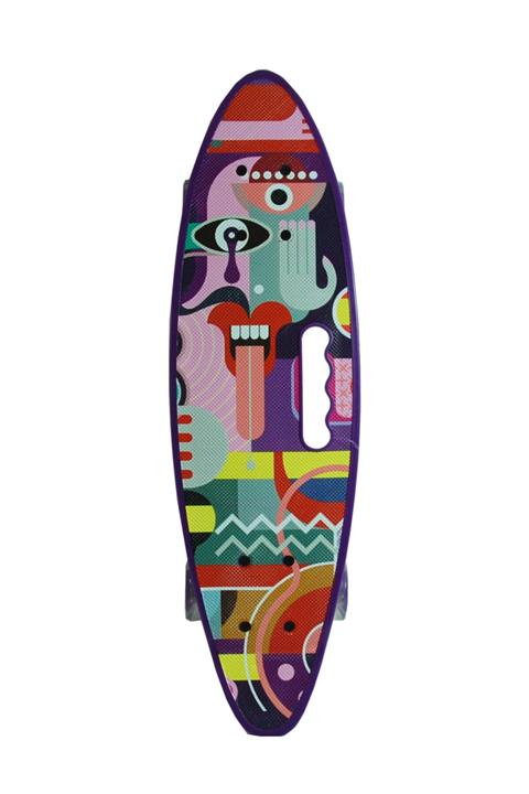 FO Pr1206 Action Tutamaçlı Led Işıklı 4 Tekerli Spor Kaykay Büyük Boy