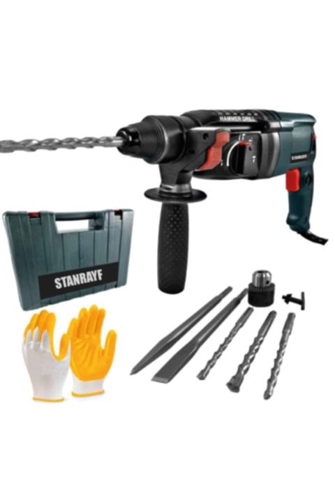 stanrayf Germany Sjs Metal Şanzuman 3800 W 5.2 Joule Professıonel Kırıcı Delici 5 Parça Uç