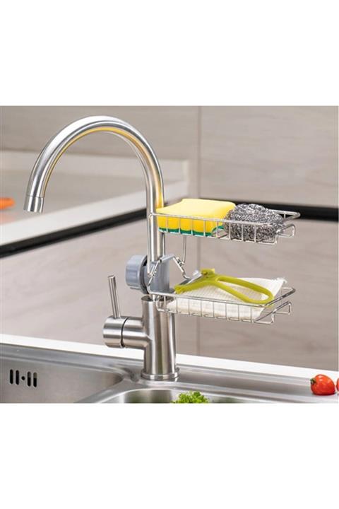 Go İthalat Iki Katlı Lavabo Rafı Organizer