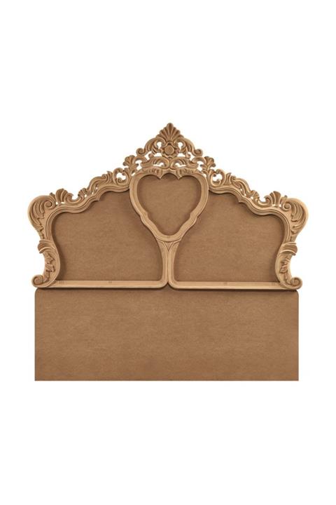 Masif Art Masifart Rhoda Aşk Yatak Başlığı Cilasız Ham Ahşap 8118