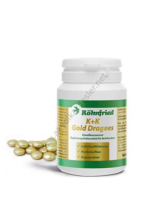 Akyol Röhfried K+k Gold Dragees Altın Kaplamalı Hayvansal Protein Hapları 100 Adet