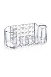 Box Up Diamond Oval Organizer Makyaj Ürün Düzenleyici