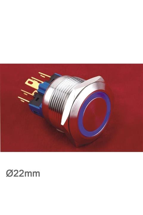CND Gq22-11ze 22mm Metal Led'li Kalıcı Buton Ip65