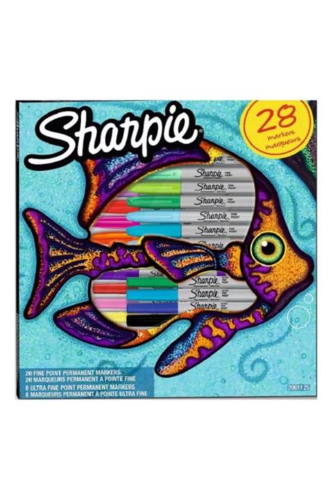 Sharpie Fine Permanent Markör 28li Kutu Balık