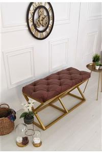 evodeko Kahve - Gold Bench Puf