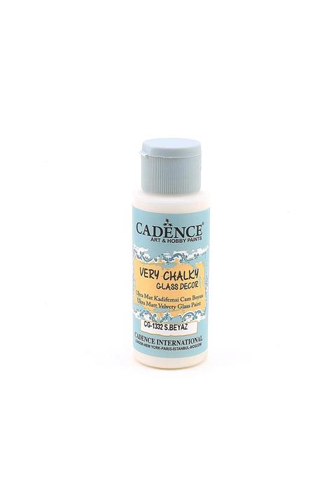 Cadence Very Chalky Glass Decor Cam Boyası - CG 1332 S.Beyaz