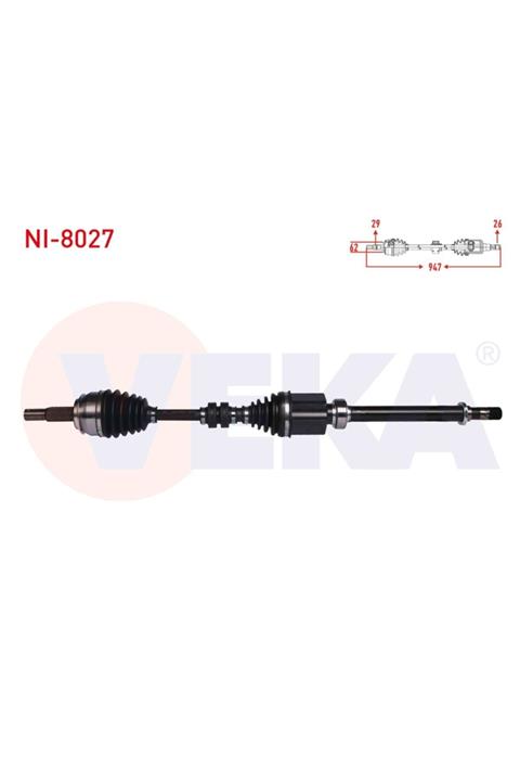 ünlü oto Komple Aks Sag On Nıssan Qashqaı (j11) 1.5 Dcı M-t Uzunluk 947mm 2014-